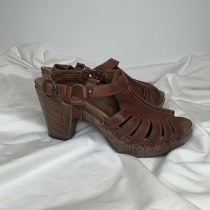 Dansko Block Heel Sandal.
